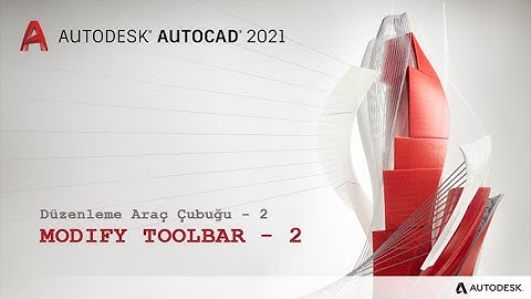 AutoCAD - SCALE, TRIM, EXTEND, CHAMFER, FILLET, EXPLODE Komutları
