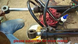 Parallel hydraulic circuit, synchronised hydraulic cylinder