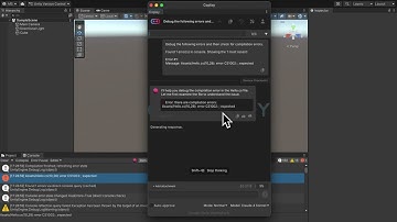 Debug Button - fix console errors in Unity with AI