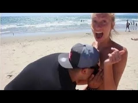 Kissing Prank EXTREME - HOT Beach Girls (GONE WILD) - PrankInvasion Media
