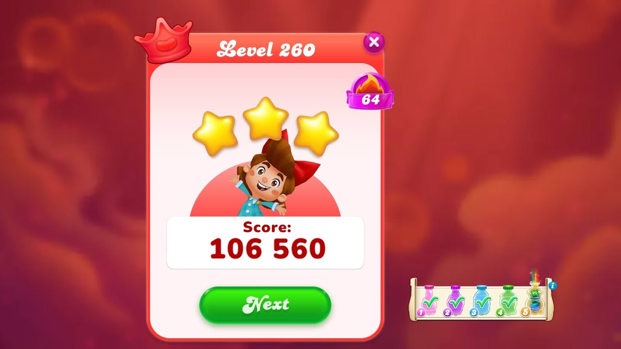 Геймплей игры Candy Crush Soda Saga ~251-260