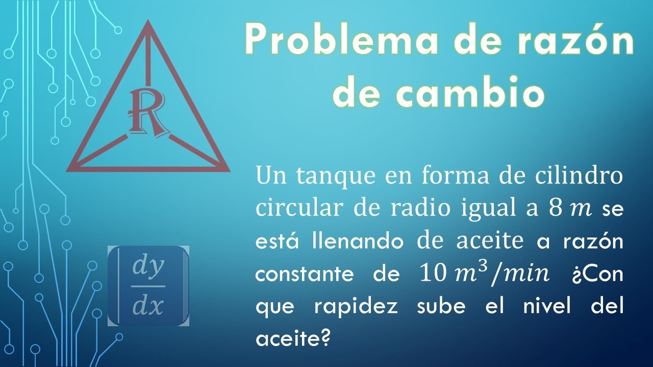 Razón de cambio | Ejemplo 3 | Cálculo Diferencial