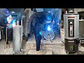 Gas Geyser Manufacturing in a Local Shop | Heavy Metal Sheet Fabrication Process