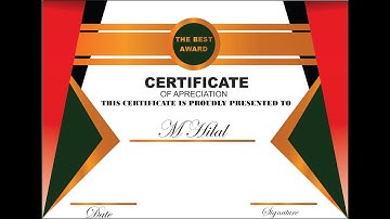 Creating a Professional Certificate Design using Guides - Coreldraw