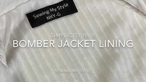 DIY Bomber Jacket Pt 2- Lining