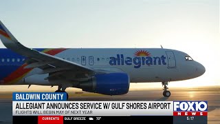 Allegiant announces flight service from Gulf Shores