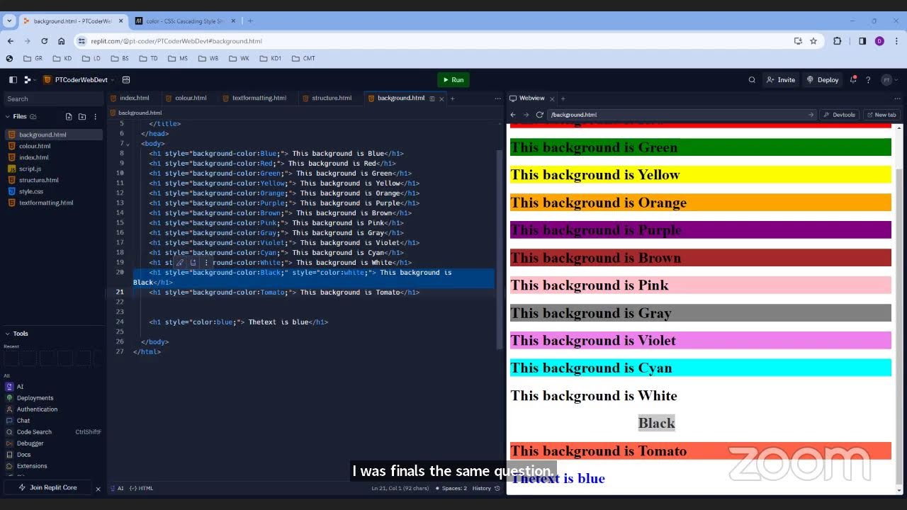 Web Development: Background Colours - YouTube