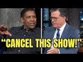 Denzel Washington Strikes At Colbert After Fiery Live Argument