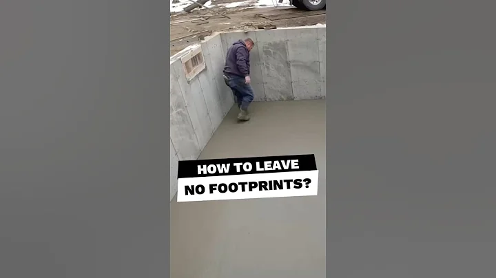 This Genius Concrete Hack | How to Finish Concrete Without Footprints! (@everythingaboutconcrete)