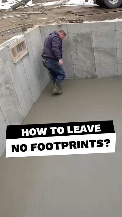 This Genius Concrete Hack | How to Finish Concrete Without Footprints! (@everythingaboutconcrete)