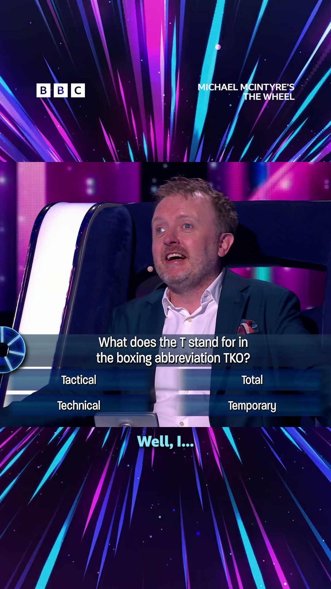 Chris McCausland helps Andy answer a question on Boxing - BBC