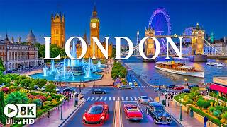 London 2026 8K HDR 🇬🇧 Timeless Royal Capital – Big Ben, Tower Bridge & Stunning Skyline Nights 🌃✨