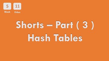 [5-11] CS50x In Arabic - Week 5 (Shorts) -  Hash Tables