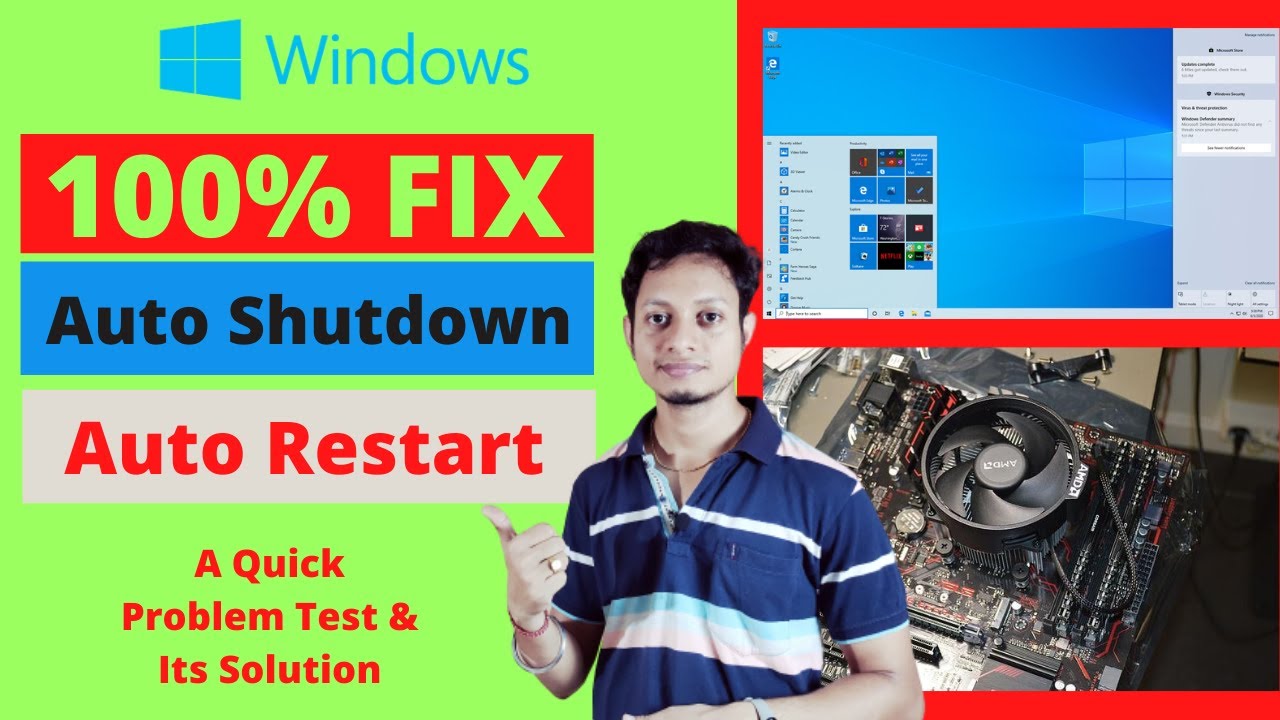 PC Restart Problem Windows 10 Shutdown Automatically | CPU Heat Problem ...