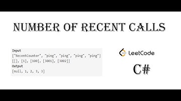 Number Of Recent Calls - LeetCode - Logic + Code - C#