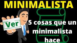 Una VIDA MINIMALISTA en 3 minutos|Desarrollo Personal|