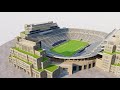 Notre Dame Stadium 3d model  Aerial preview