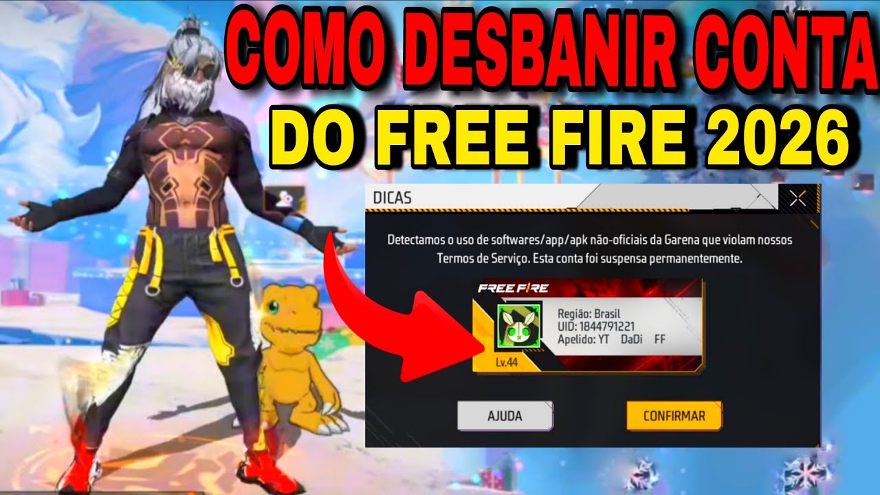 COMO DESBANIR CONTA BANIDA PERMANENTE ATUALIZADO 2026 DO FREE FIRE RECUPERAÇÃO DE CONTA