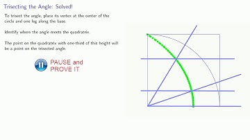 Trisecting the Angle and Squaring the Circle