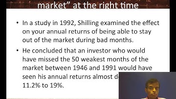 Session 30: Market Timing - Setting the Table