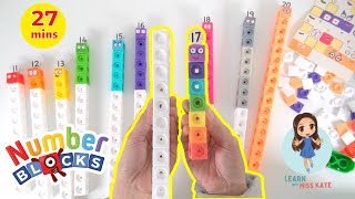 NUMBERBLOCKS TOYS Mathlink Cubes 11 to 20 | Build Numberblocks 11-20 | Math Counting for Kids