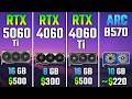 RTX 5060 Ti vs RTX 4060 vs RTX 4060 Ti vs ARC B570 | Test in 7 Games