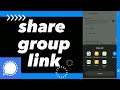 How To Share Group Link On Signal App