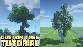 Tutorial | How to Build Custom Trees in Minecraft Oak and Birch