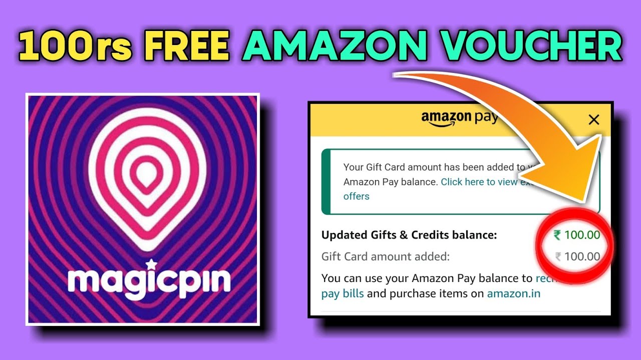 100rs FREE Amazon Voucher Magicpin || magicpin free amazon voucher || Telugu Technologia ||