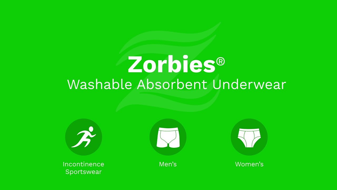 Zorbies Men's Washable Incontinence Underwear