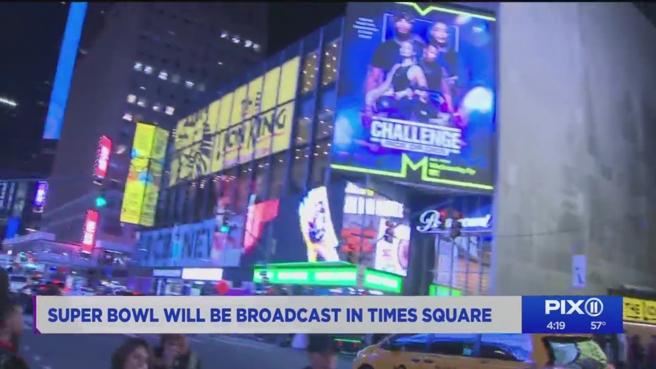 Super Bowl to be broadcast live in Times Square YouTube