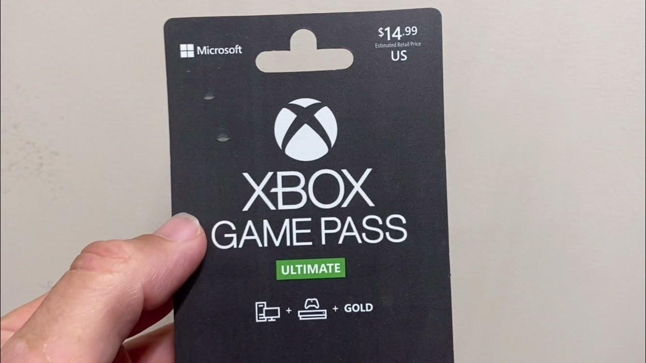 XBOX Game Pass Gift Card, 1 each