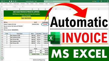 Fully 🔥 Automatic Invoice in Excel | Create Invoice Bill in Excel | Microsoft Excel