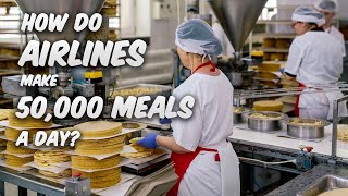 How airlines make 50,000 in-flight meals a day?