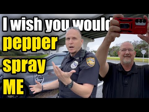Jeeper threatens and stalks 1A Auditor & Cops get involved