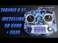 Taranis Q X7: Adding SD Card & Contents Files (for sounds and more)