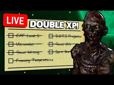 We're BACK! Double XP Grinding + Hunting for the NEW Ghosties! | Phasmophobia