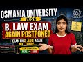 B.LAW EXAM AGAIN POSTPONED | RE-REVISED TIME-TABLE 2026 | @shivanipallela