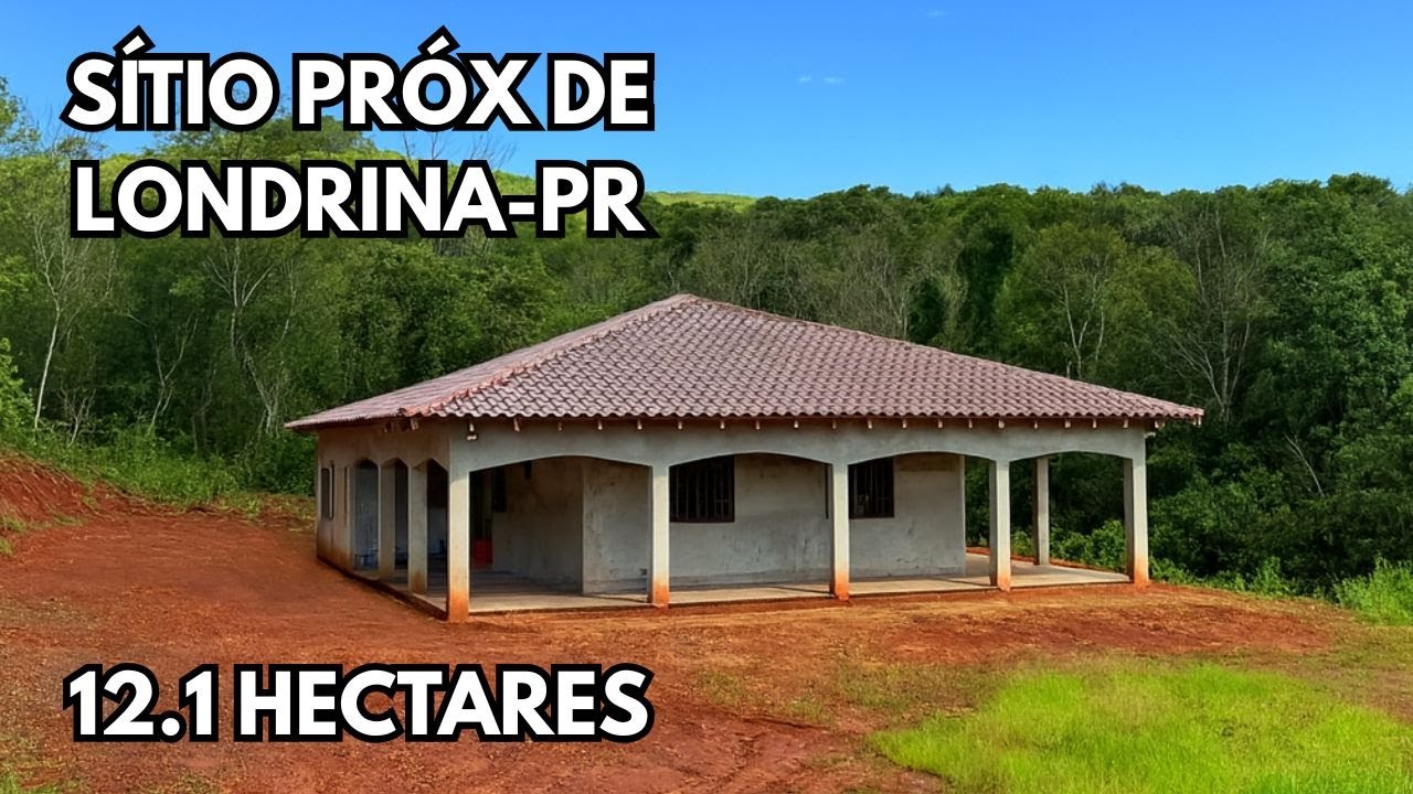 SÍTIO À VENDA NO NORTE DO PARANÁ | 5 ALQUEIRES | ÁREA DE PLANTA | NASCENTE DE ÁGUA | CASA NOVA TOP