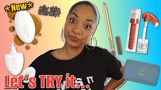 LET'S TRY IT *NEW* Lisa Eldridge Skin Tint, Sculpt & Shade Lip Pencils + Huda Beauty Faux Filler!!