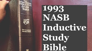 Bible review: 1993 NASB inductive STUDY BIBLE
