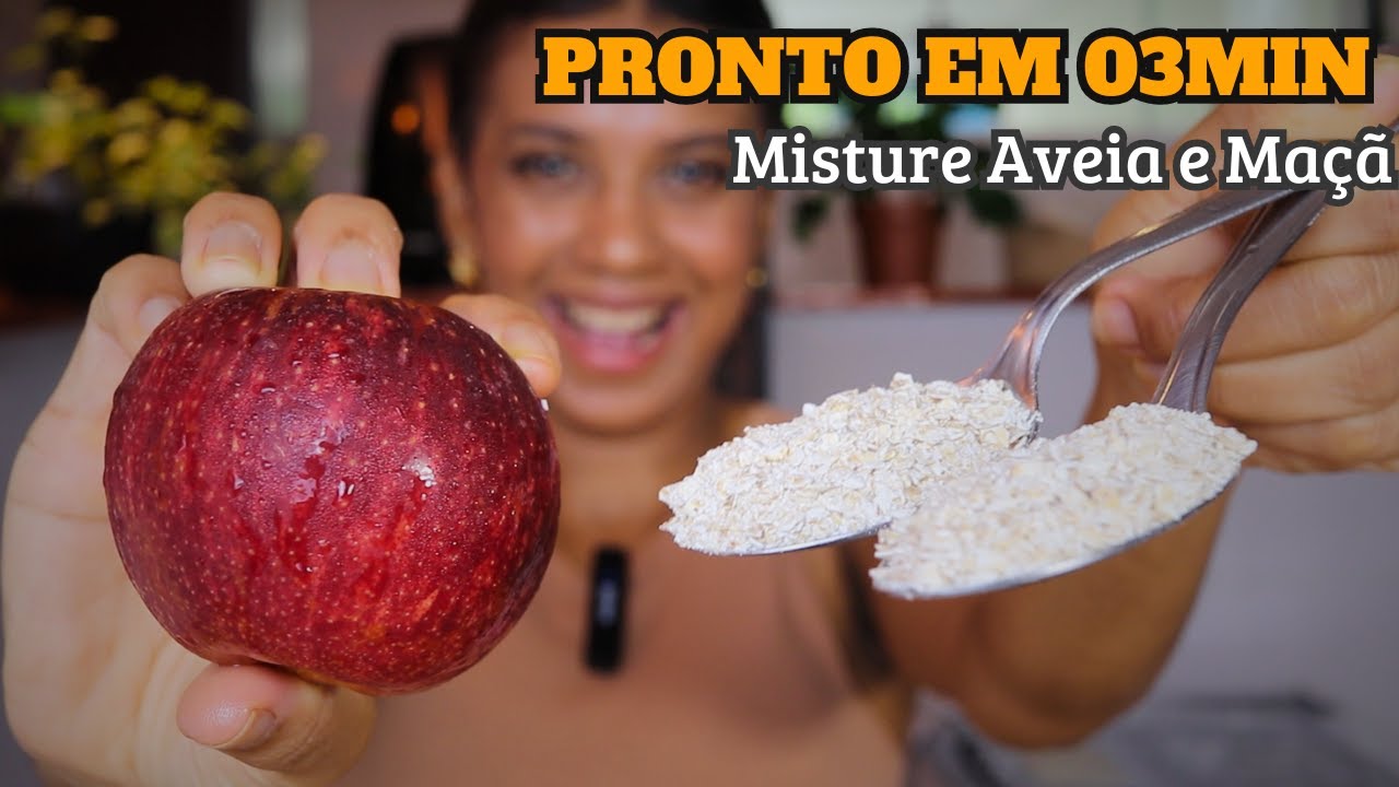 SÓ 3 MIN! Você Nunca Comeu esse Mingau de Aveia e Maçã, Delícia Saudável para Café da Manhã e Jantar