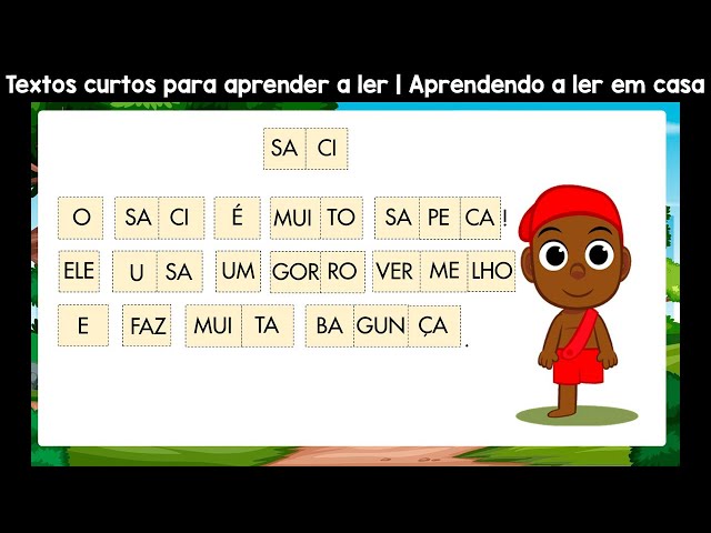 A PIPA E O PIÃO - texto curto para aprender a ler e praticar