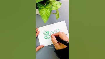 Bubble Letters Name Challenge! #art #shorts