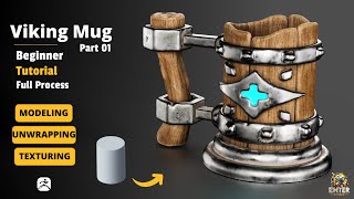Viking Mug 3D Modeling in ZBrush | Beginner to Advanced Tutorial (Part 01)