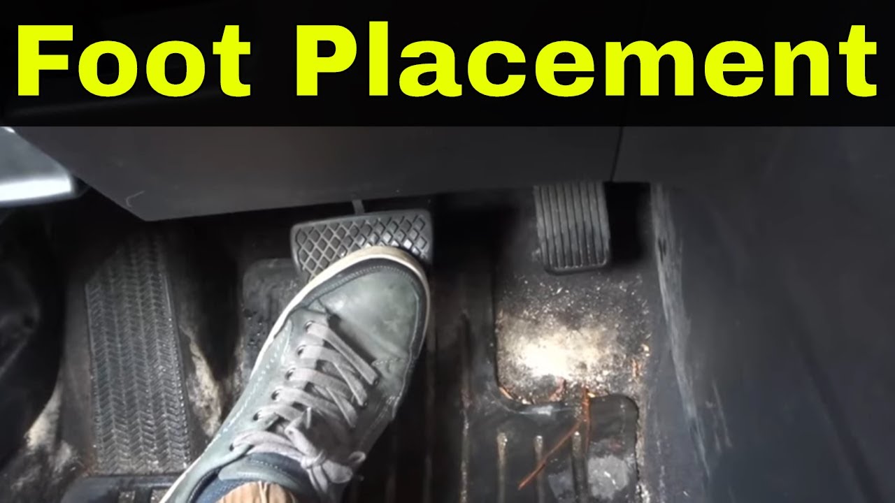 Foot Placement For Gas And Brake Pedals-Driving Lesson 