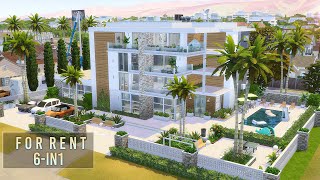 Apartments 6-in-1 FOR RENT | No CC | The Sims 4 | Stop Motion