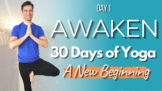 Full Body Yoga Flow To Awaken Your Truth 30 Day Yoga Challenge - Day 1 David O Yoga