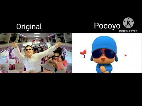 Gangnam Style Original Vs Pocoyo (Music Video)