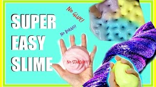 DIY SUPER EASY SLIME- NO GLUE, BORAX, OR LIQUID STARCH!!!! ONLY 2 INGREDIENTS!